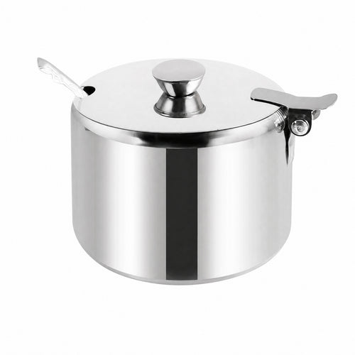 Condiment Container with Lid Polished Sugar Bowl Compact for Dining Table
