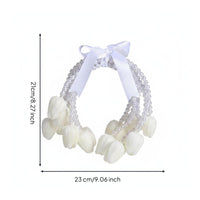 Pearl Bridal Floral Arrangement Realistic Look Wedding Decor Lightweight