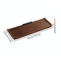 Walnut Wall Shelf Minimalist Style Washroom Shelf Space Home Storage for Vanity