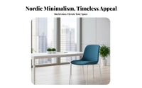 Nordic design Upholstered Single Seat Breathable Fabric Upholstered Shell Chair Ergonomic Backrest Home Seating Minimalist Aesthetic for Office Workers, Business Owners, Conference Room, Reception Area, Small Spaces, Bedroom