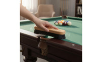 Billiard Table Brush Set Wood Handle Pool Table Brush Set Low-Shedding Bristles Billiard Cleaner Kit for Game Room, Bar