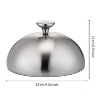 Teppanyaki Plate Cover Rolled Rim Design Restaurant Cloche Thickened Material