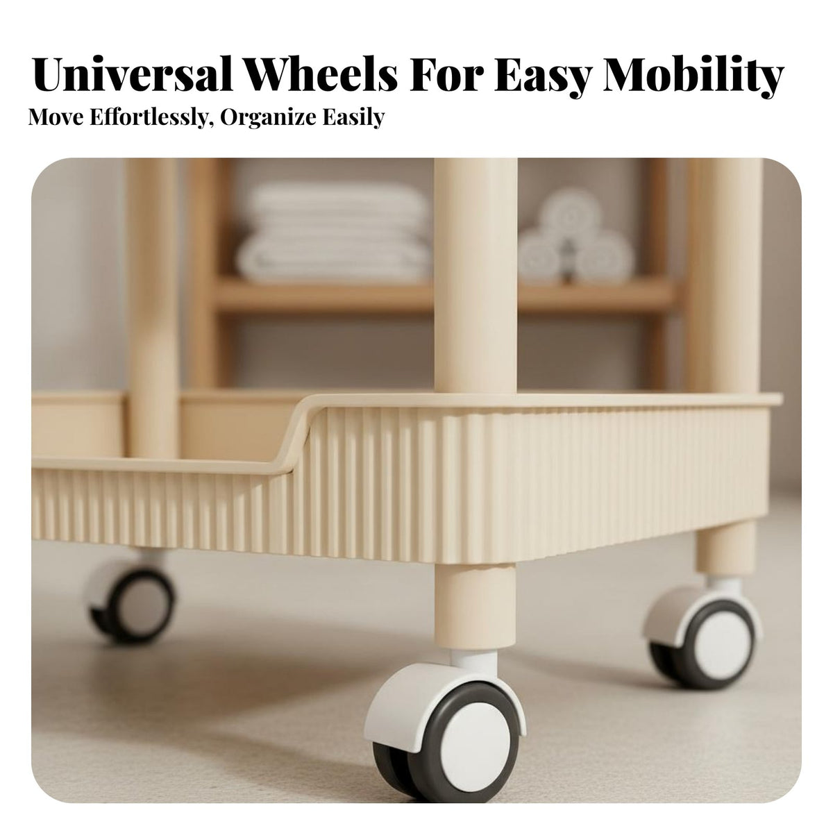 Beauty Salon Trolley Easy Mobility Beauty Trolley Cart Sturdy Frame Salon Work Station for Beauticians, Estheticians, Design Studio Studio, Washroom