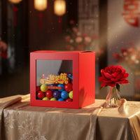 Paper Lottery Container Two Designs Party Supplies Easy to Assemble for Wedding