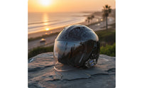 Carbon-Fiber Look 3/4 | Glossy, Helmet with communication system, for Daily Commuting