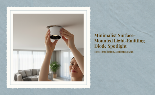 Adjustable LED ceiling spotlight