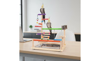 Parrot Playstand Chewing Parrot Play Stand Textured Pet Supply for Budgies