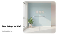 Extendable Tension Rod Easy Installation No Drill Curtain Rod Wall for Renters, Students, Doorway, Washroom, Laundry Room
