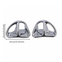 Chrome Vent Trim Polished Metal Chrome Intake Vent Trim Cutout Design