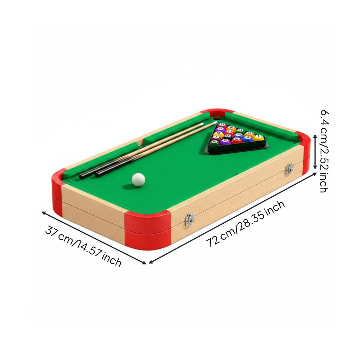 Kids Billiard Game Table Hand Eye Coordination Mini Billiard Table Premium Materials Tabletop Pool Game for Families, Home