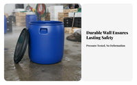 Wide Mouth Storage Barrel Large Capacity Exposed-Top Top Plastic Barrel Sturdy Duty Fermentation Crock Versatile for Farmers