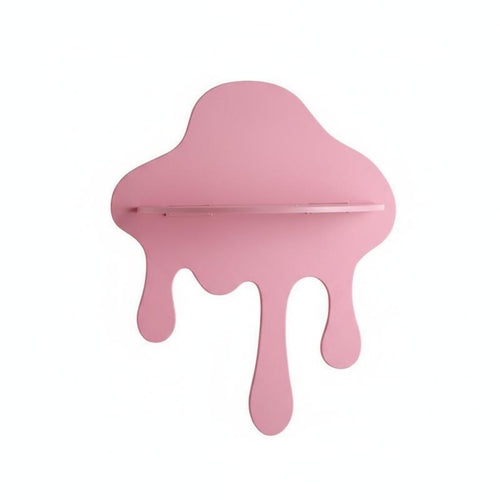 Nimbus Shape Wall Shelf Space-Saving Artistic Nimbus Shelf Hidden Mounting