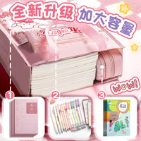 Cartoon Canvas Storage Bag for School Supplies