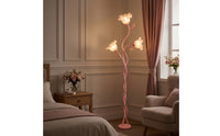 Flower Floor Lamp Curved Flower Standing Lamp Sculptural Decorative for Living Room, Bedroom