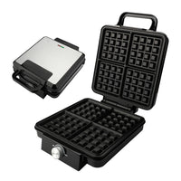 Home Waffle Maker for 4 Slices, Breakfast Sandwich Maker, EU Plug