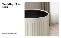 Large Capacity Indoor Garbage Can Easy to Clean Modern Minimalist Trash Can Long-Lasting Thickened Body Aperture Top Waste Bin Removable Inner Buckets for Living Room, Kitchen, Bedroom, Bathroom