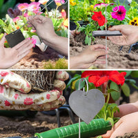 30 Pieces Stainless Steel Plant Label Hooks Garden Stake Weatherproof Metal Plant Marker for Gardeners