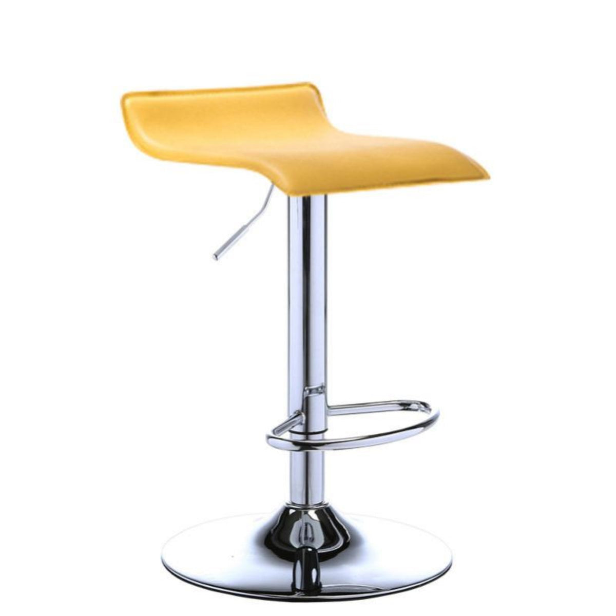 Stable Base Adjustable Swivel Barstool Built-in Footrest Adjustable Swivel Saddle Chair Modern Design Counter Stool Upholstered Seat for Bar Owners, Homeowners, Adults, Reception Area, Restaurant, Kitchen, Dining Room