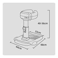 Hands-Liberated Adjustable Baby Bath Stand Multi-Functional Baby Standing Shower Stand Non-Slip Base Infant Upright Shower Aid for Bathroom