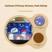 Car Window Sun Shade, Privacy Screen, Foldable, Universal