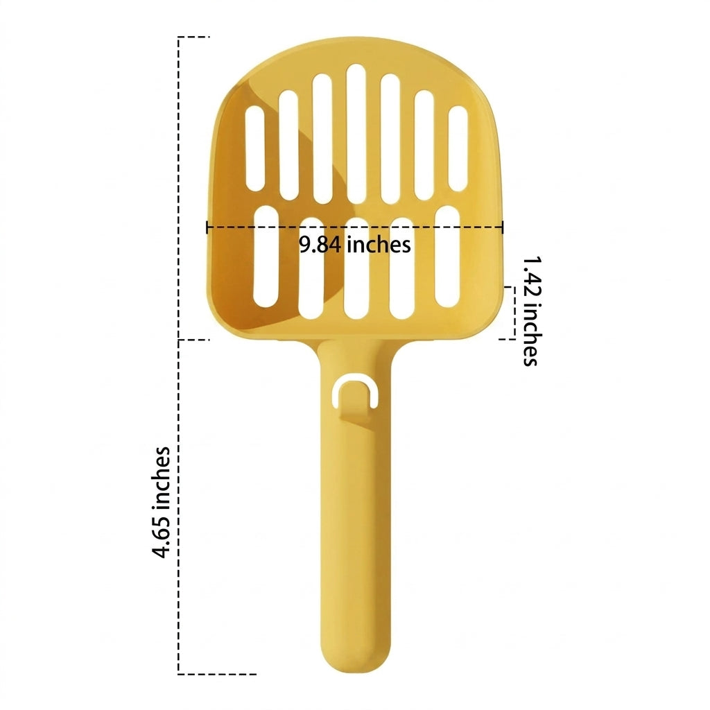 Litter Scooper and Sand Sifter for Sieve Cleaning, Large PP Material Box Sifter with Scooper Deep Design for Cat Owner Litter Tray Use