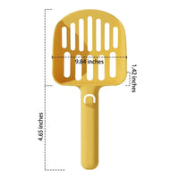 Litter Scooper and Sand Sifter for Sieve Cleaning, Large PP Material Box Sifter with Scooper Deep Design for Cat Owner Litter Tray Use