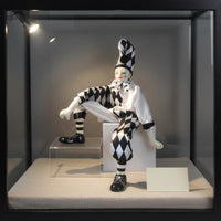 Dangling Leg Clown Doll Poseable Limbs Collectible Harlequin Figurine