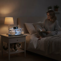 Pet Water Fountain Cordless Cat Water Fountain Sensor Automatic for Cats, Home