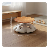 Flower Rotating Balance Chair Fun Floral Design Kids Sensory Seat Sturdy Kids Rotating Chair for Kindergarten, Playroom