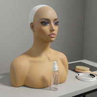 Shoulder Mannequin Bust with Shoulders Female Mannequin Head Female Hairpiece Stand Salon Owners