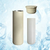 Portable Vacuum-Insulated Compress Container Compact Handheld Cooling Aid Cylindrical Bottle for Outdoor