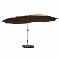 Triplecover Sun-Protective Protection Large Vented Awning Rain and Sun Resistant Patio Umbrella for Homeowners, Families, Courtyard, Backyard