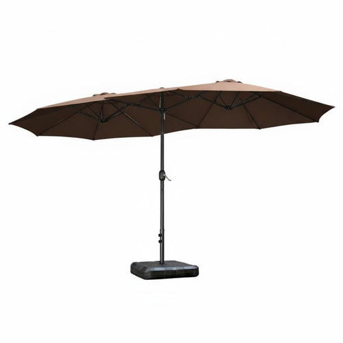 Triplecover Sun-Protective Protection Large Vented Awning Rain and Sun Resistant Patio Umbrella for Homeowners, Families, Courtyard, Backyard