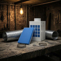 Interior Dryer Venting Box Box Wall-Mounted Dryer Vent Kit with Detachable Fuzz Collector Kit for Apartment Renters