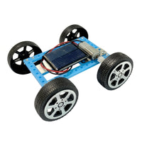 Mini Solar Powered Car Kit Hands-on Learning DIY Solar-Powered Vehicle Four-Wheel Instruction Manual Included for Children