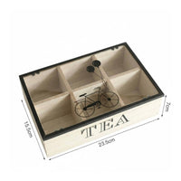 Tea Storage Box Woodwork Finish Wooden Tea Box Decorative Home Decor for Living Room