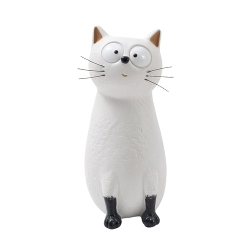 Whimsical Cat Vase Compact Decorative Ornament Playful for Bedside Table