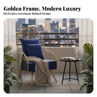 Soft Fabric Upholstery Highspine Barrel Chair Modern Minimalist design Plush Single-Person Sofa Thickly Padded Indoor Furniture Ergonomic Design for Office Workers, Interior Designers, Balcony, Reception Area, perusing corner, Living Room