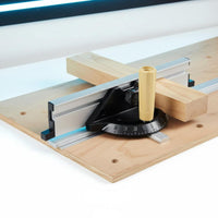 Aluminum Miter Gauge Clear Scale Table Miter Gauge Quick Adjustment Knob