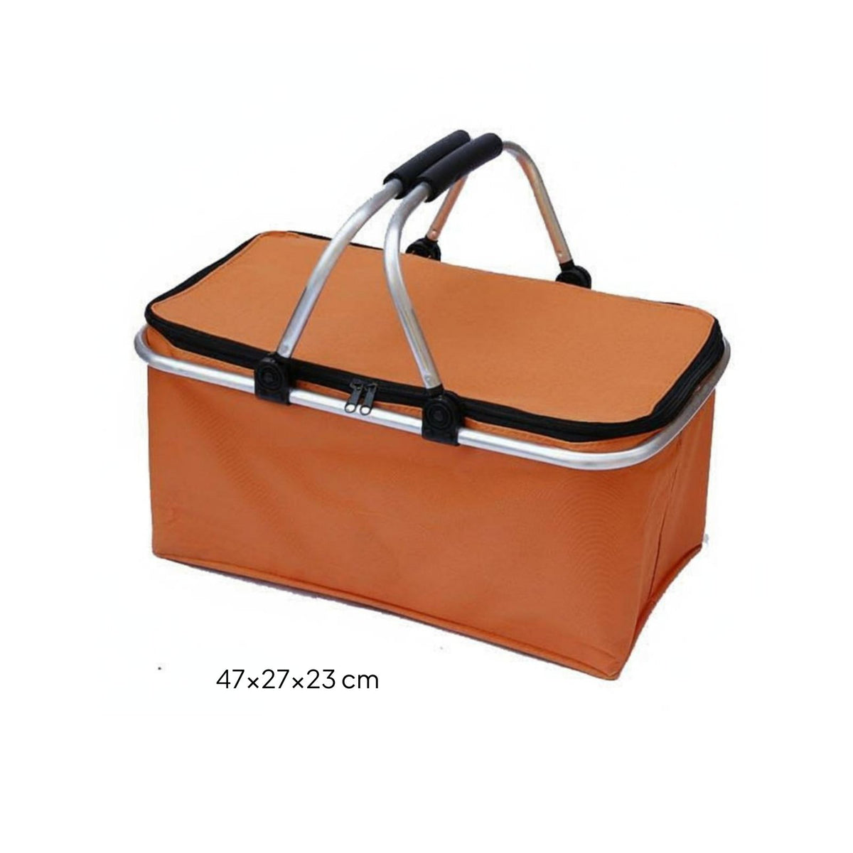 Insulated Outdoor Basket with Lid Outdoor Carrier Sturdy for Travel