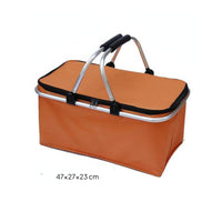 Insulated Outdoor Basket with Lid Outdoor Carrier Sturdy for Travel
