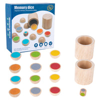 QIM Wooden Memory Shake Chess Game for Kids 4-6 Years