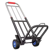 Folding Trolley Cart for Home Shopping, Portable Luggage Cart with Pull Rod