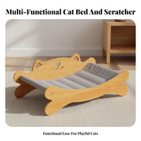 Cat Scratcher Lounge All Seasons Use Curved Cat Scratching Lounge Pet Supplies Spacious Moisture-Resistant for Large Felines
