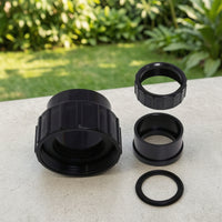 1 Piece Pool Pump Union Assembly Hayward-compatible Replacement Plastic Ribbed Nut Sealing Washer Leak-proof Connector Suitable for Pool Owners Pool Maintenance