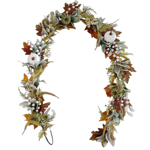 Artificial Pumpkin Vine Garland Halloween for Mantel