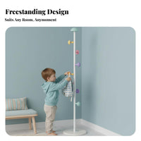 Colorful Design toadstool-inspired Coat Tree Freestanding toadstool-inspired Hall Tree Multifastener Garment Rack Stable Base for Children, young children, Living Room, Bedroom, Playroom, Entrymethod