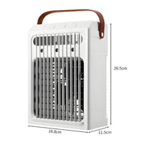 7 Color Night Light Desktop Water Fan 3 Wind Speeds Portable Air Cooler Mini Air Conditioner for Office, Bedroom