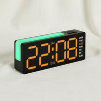 LED Digital Alarm Clock Adjustable Brightness LED Alarm Clock for Office, Gamers