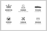 比亚迪宋PLUS秦L元唐海狮豹豚06DMi汉EV隐私遮阳帘车窗窗帘侧窗挡 比亚迪元PLUS 【4片】前侧+后侧